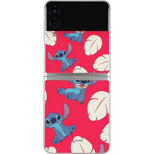 Disney Lilo and Stitch Character Pattern Galaxy Z Flip4 5G Skin